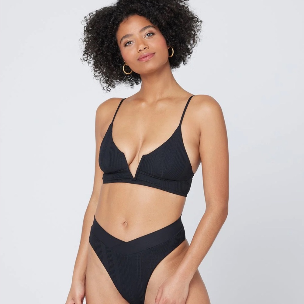 LSpace Pointelle Rib Siren Bikini Top
